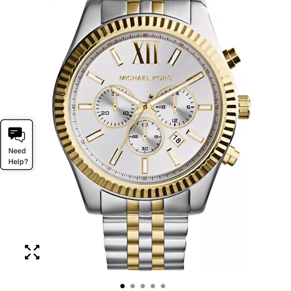 Michael Kors Men’s Chronograph Lexington Two-Tone Stainless Steele Watch